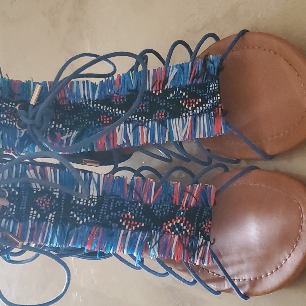 Native Inspired Gladiator Sandals - image 1